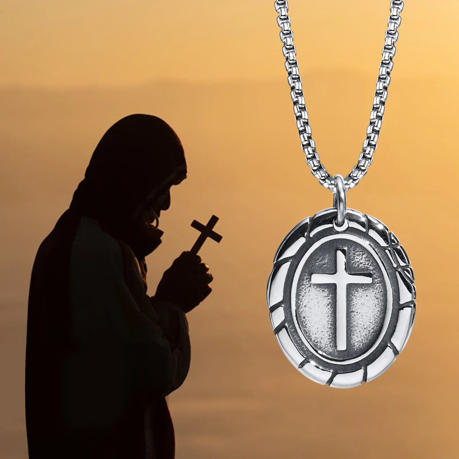 Corrente Masculina de Aço Inoxidável